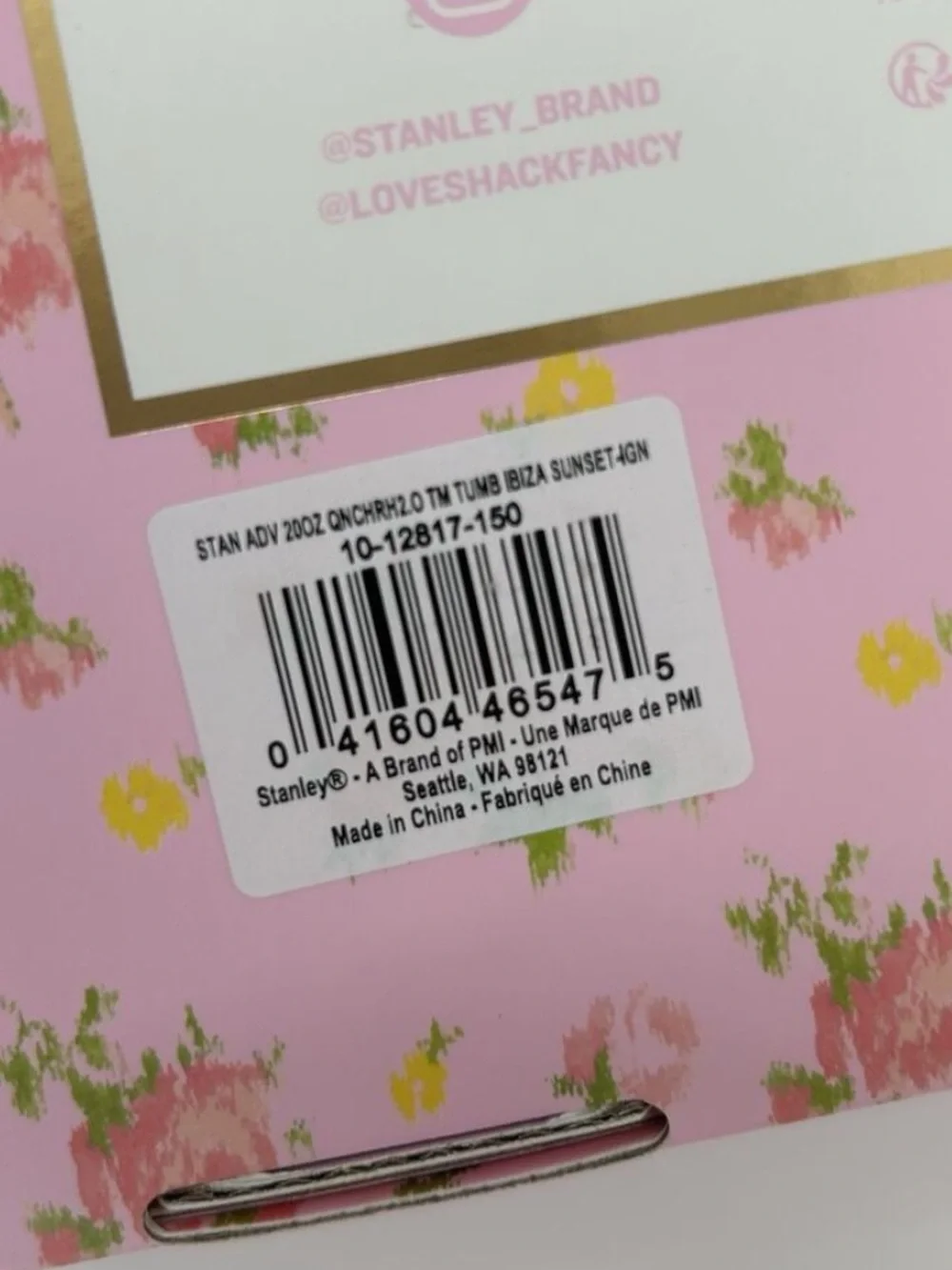 Stanley X Love Shack Fancy Quencher 20oz Tumbler Ibiza Sunset